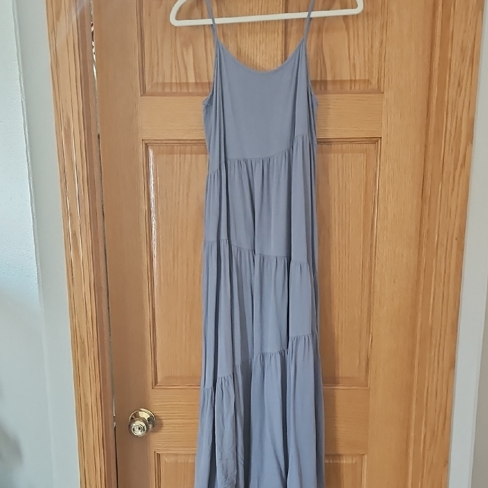 Elegant Gray Maxi Dress